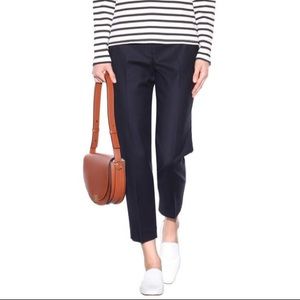 The Row navy blue trousers